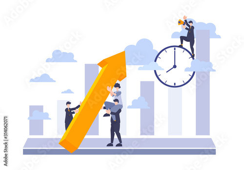 Flat business vector concep...