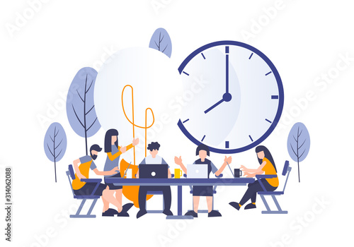 Creative startup workers bu...