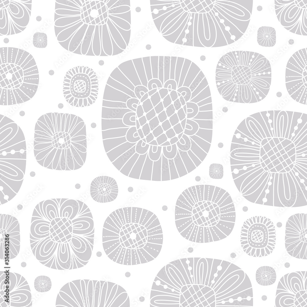 Cute seamless pattern with flowers. Seamless pattern can be used for wallpaper, pattern fills, web page background, surface textures. Cute seamless pattern with flowers. Seamless pattern can be used for wallpaper, pattern fills, web page background, surface textures.