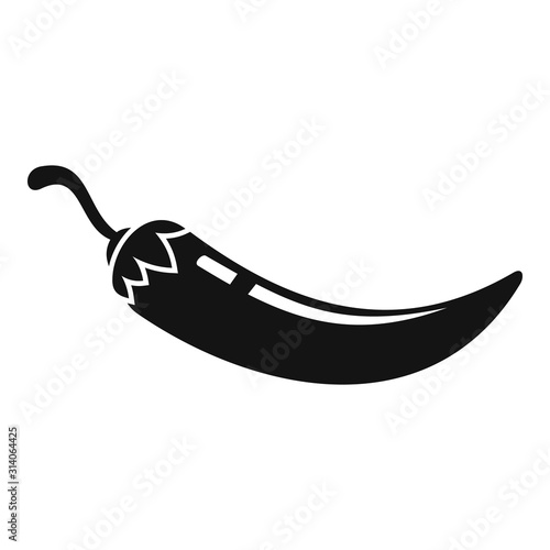 Harvest chili pepper icon. Simple illustration of harvest chili pepper vector icon for web design isolated on white background