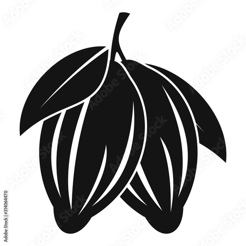 Cocoa icon. Simple illustration of cocoa vector icon for web design isolated on white background