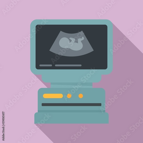 Ultrasound icon. Flat illustration of ultrasound vector icon for web design