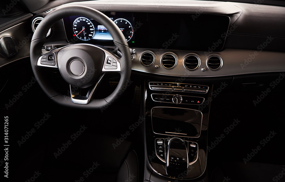 Naklejka premium Luxury car Interior