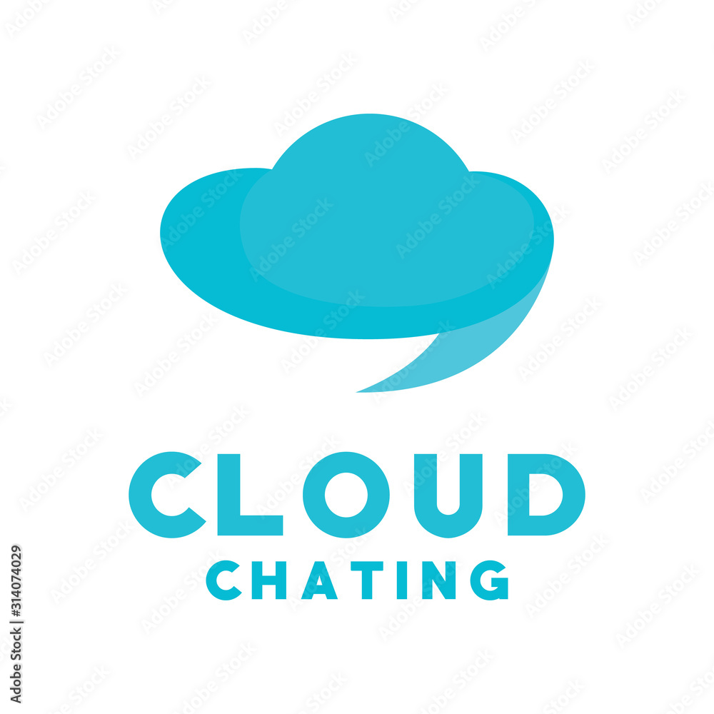 Cloud Chat Logo Design Inspiration For Business And Company Cloud Chat Logo Design Inspiration For Business And Company