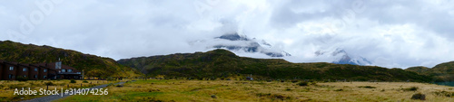Torres Del Paine Field view in Chile Puerto natales