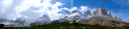 Torres Del Paine Mountain view in Chile Puerto natales