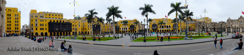 Plaza Armas In Peru Lima