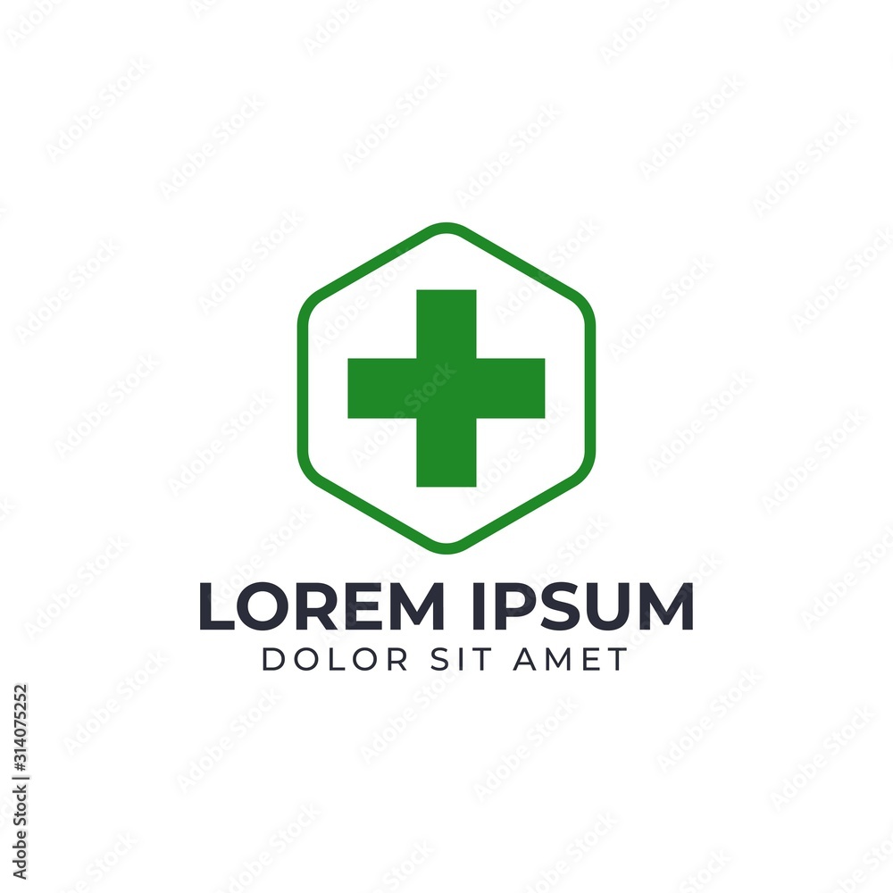 Cross plus medical logo icon design template elements Cross plus medical logo icon design template elements