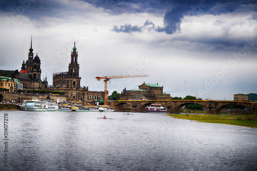 Dresden panorama from the ship