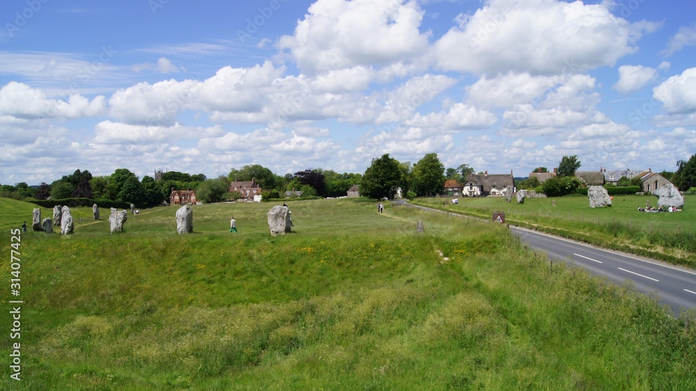Stone Circle at Avesbury Wiltshire