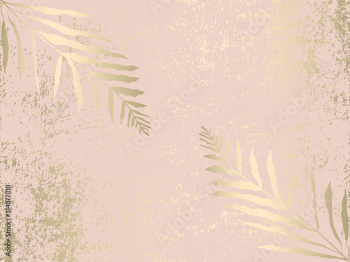 Social media banner template for fashion or beauty industry advertising new arrivals collection or seasonal sales promotion. trendy BLUSH PINK GOLD BACKGROUND