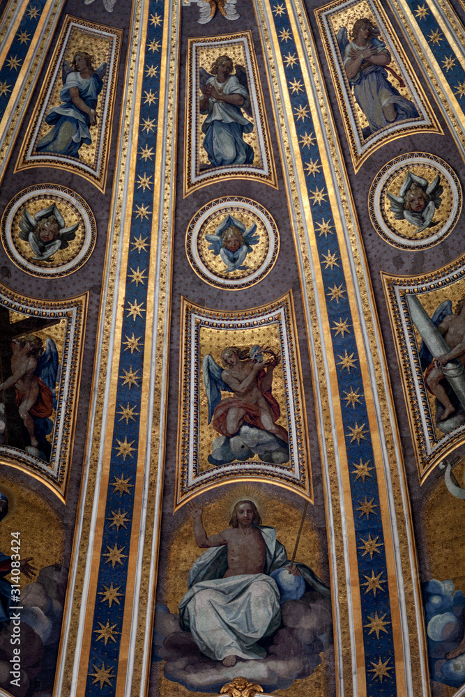 Fragment of  dome of St. Peter in Rome