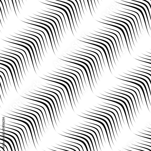 Wallpaper Mural Vector geometric seamless pattern. Modern geometric background with wavy lines. Torontodigital.ca