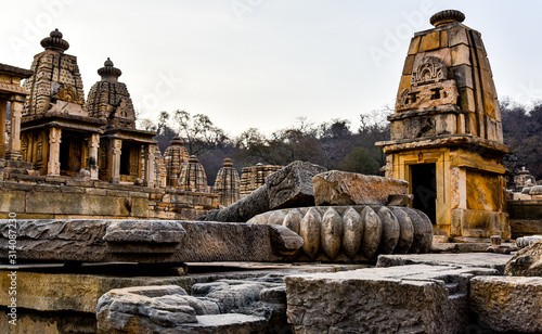 Bateshwar group of temples in Bateshwar, near Gwalior (MP), India. photo