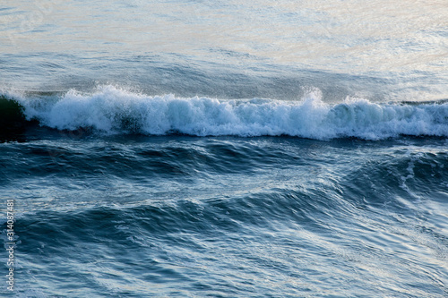 Ocean Waves crashing onto the shore