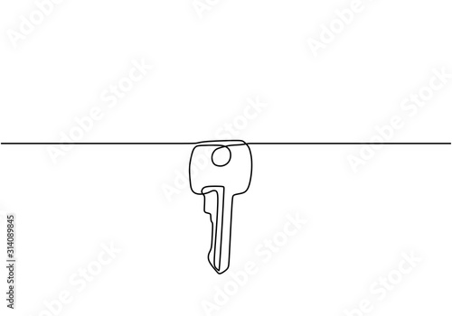 Key one line drawing of iso...