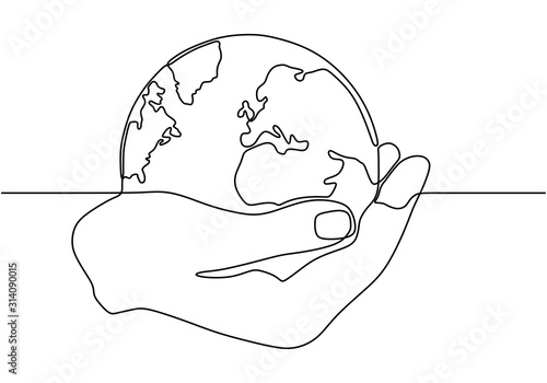Continuous one line drawing...
