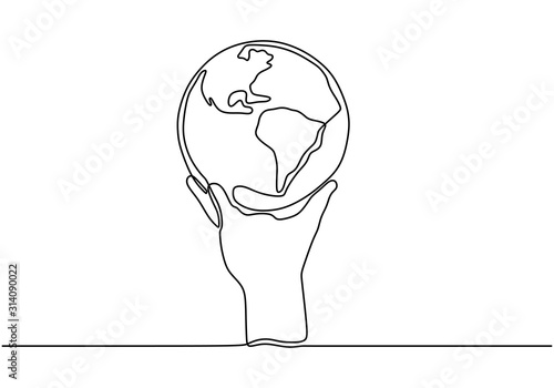 Continuous one line drawing...