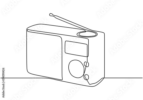 Old radio one line drawing....