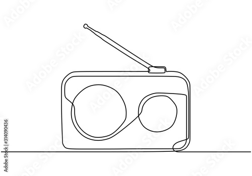 Old radio one line drawing....