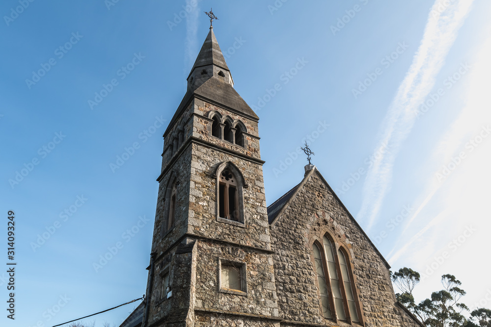 architectural detail of St. Mary s Anglican Church in Howth, Ireland
