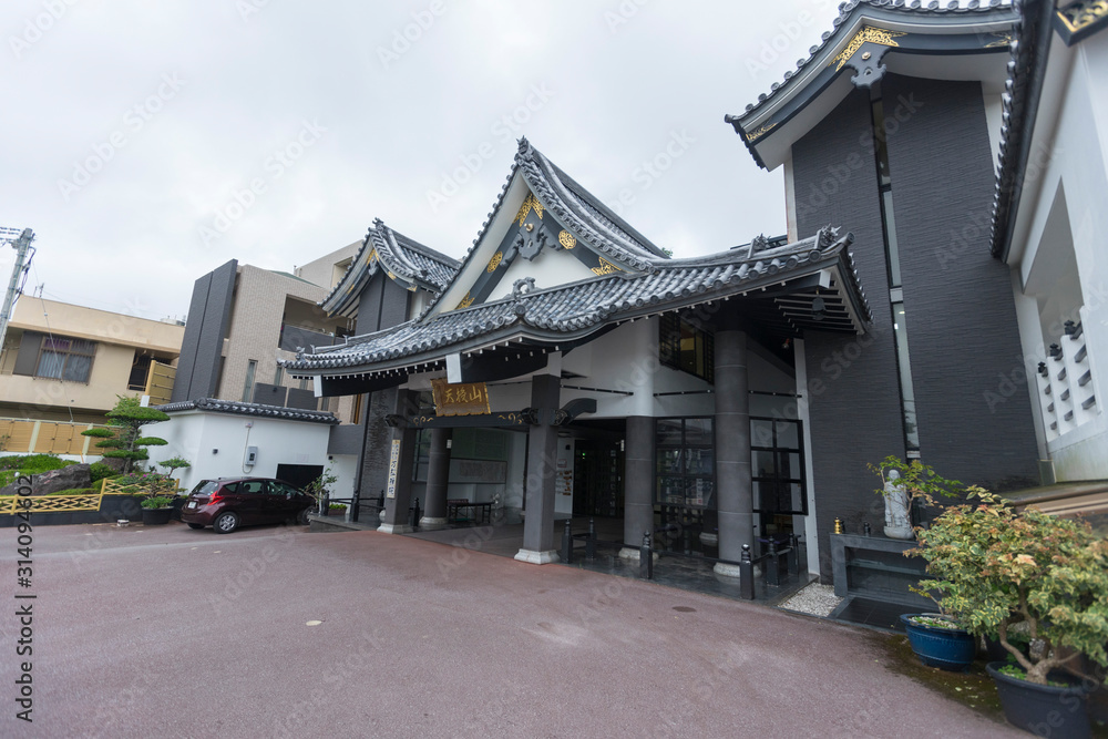 Beautiful architecture of Banshoin temple in Naha, Okinawa, Japan Beautiful architecture of Banshoin temple in Naha, Okinawa, Japan