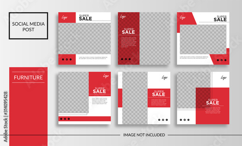 Social media furniture post template
