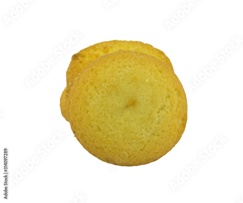 Obraz na płótnie Cookies isolated on white background. Clipping Path. Full depth of field. w salonie