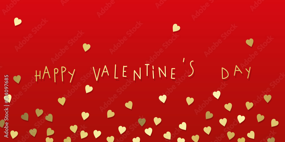 Naklejka premium Happy valentines day