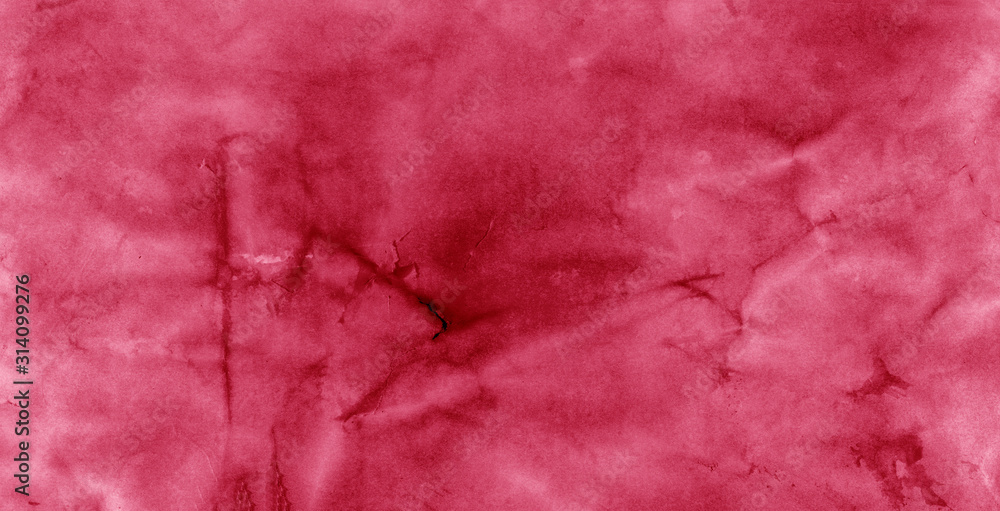 Fototapeta premium Old crumpled shabby red paper. Paper surface texture.