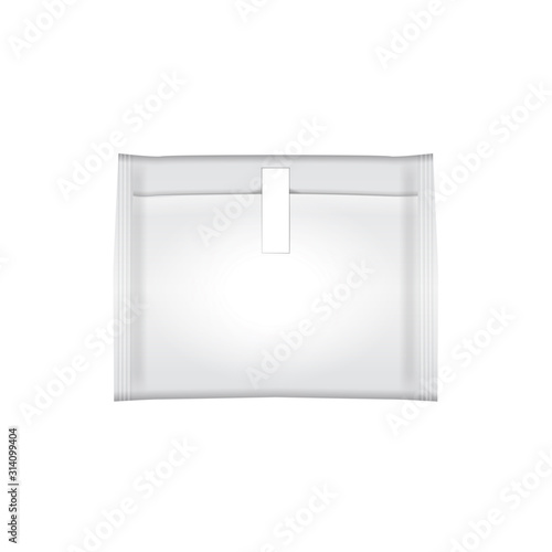 Feminine hygiene pad mock up. Packaging hygienic sanitary napkin, on a white background. Menstruation days