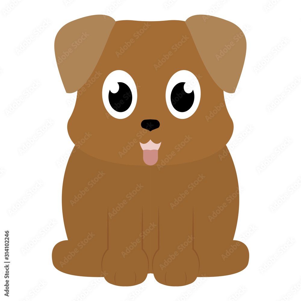 Cartoon of a pretty doggy Cartoon of a pretty doggy