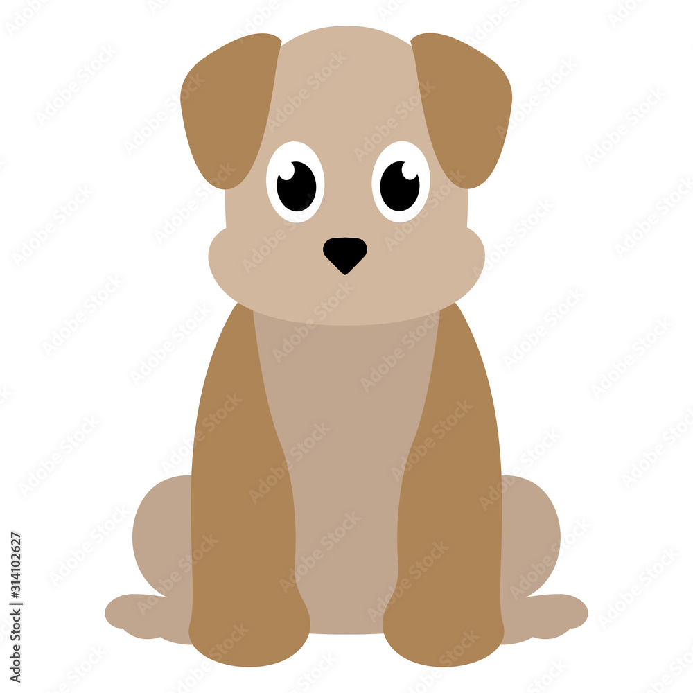 Cartoon of a pretty doggy Cartoon of a pretty doggy