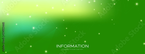 Green Wormhole Pattern. Technology Architecture. 