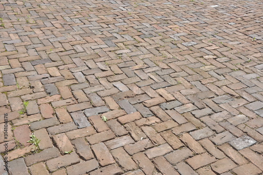 pavement of cobblestones