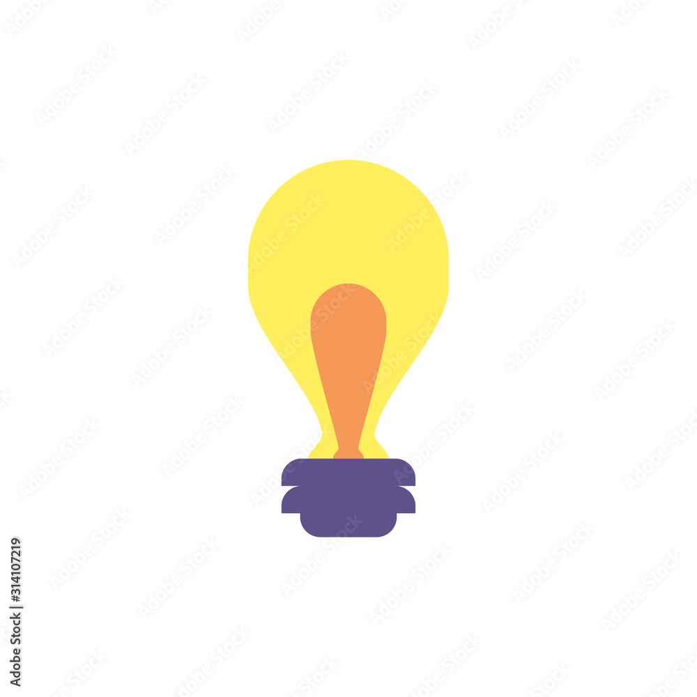 Isolated electric light bulb vector design Isolated electric light bulb vector design
