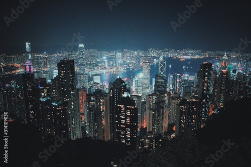 Canvas Print Hong Kong Victoria's Peak