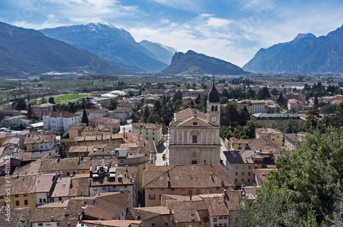 panoramic view of town Arco, Italy