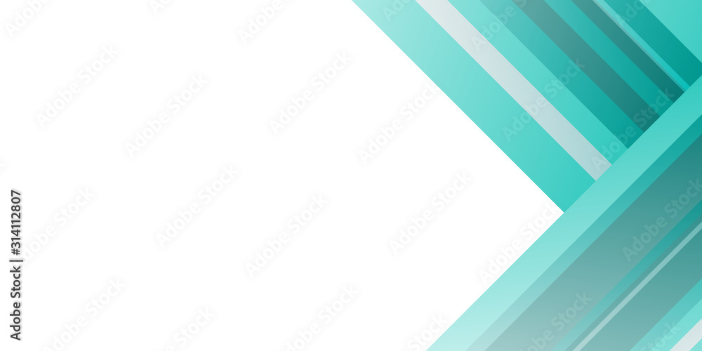 Fototapeta premium Modern Dark Green Turquoise Grey White Line Abstract Background for Presentation Design Template. Suit for corporate, business, wedding, and beauty contest.