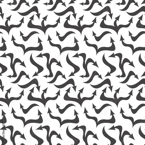 Refresh and reload arrows icon background. Seamless pattern for interface design.