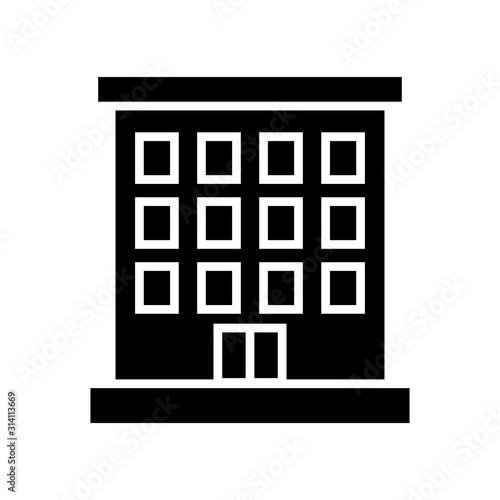 Appartment icon on white background. Simple element illustration from Buildings concept. appartment icon symbol design.