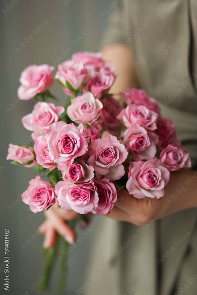 Nature Flower for bouquet floral spray pink rose Nature Flower for bouquet floral spray pink rose