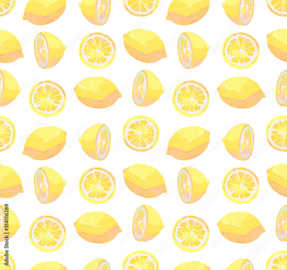 Lemon Repeating Pattern