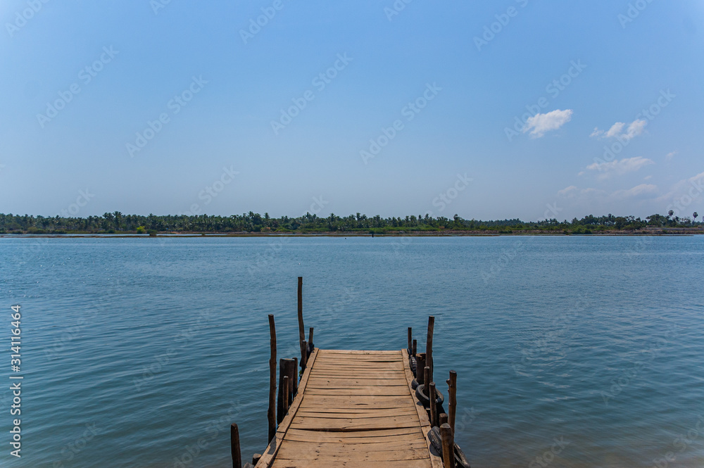 jetty on the lake