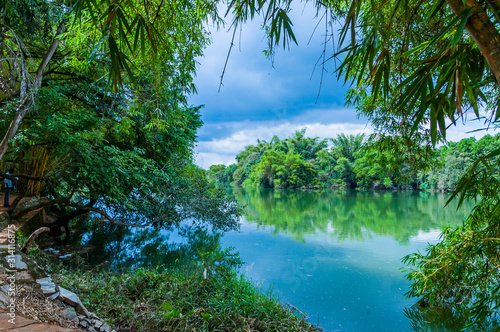 tropical island in the sea