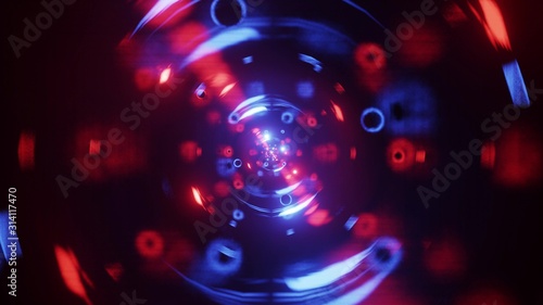 abstract art design with glowing sphere shapes 3d illustration background wallpaper graphic artwork,