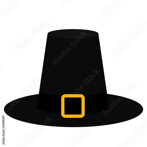 Wallpaper Mural Isolated pilgrim hat icon Torontodigital.ca