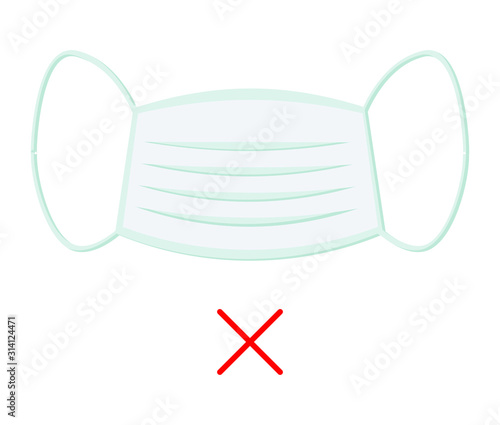 Respiratory Protective Mask - Incorrect - Icon