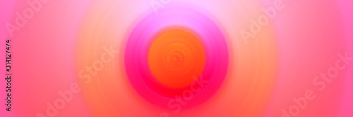 Vászonkép Abstract round background. Concentric diverging colored circles.