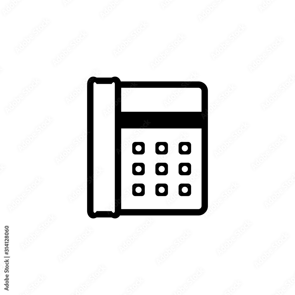 Home phone icon. Call center symbol.. Support service sign. Logo design element Home phone icon. Call center symbol.. Support service sign. Logo design element
